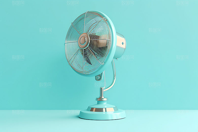 电风扇夏季产品效果图