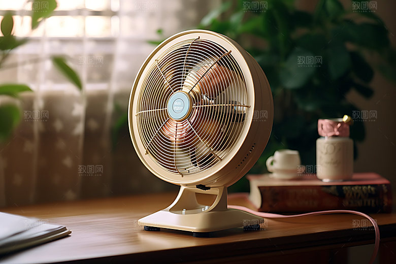 电风扇夏季家电效果图