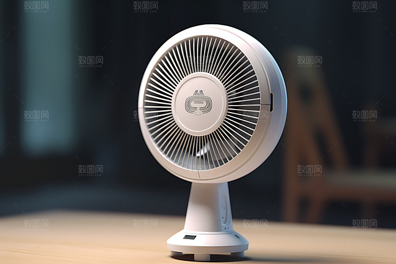 电风扇夏天产品效果图