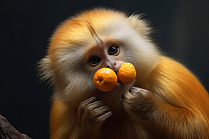 滇金丝猴高清哺乳动物摄影图