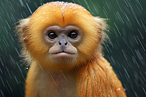 滇金丝猴国宝哺乳动物摄影图
