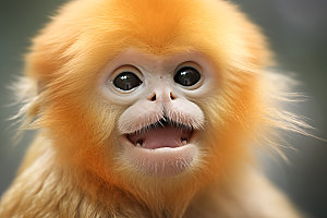 滇金丝猴哺乳动物自然摄影图