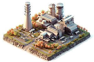 2.5D工厂电厂电力工厂元素