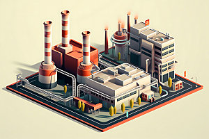 2.5D工厂重工业能源生产元素
