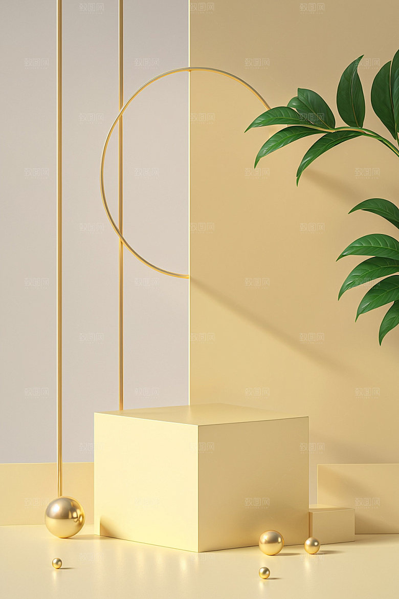 夏日清新高清产品电商背景