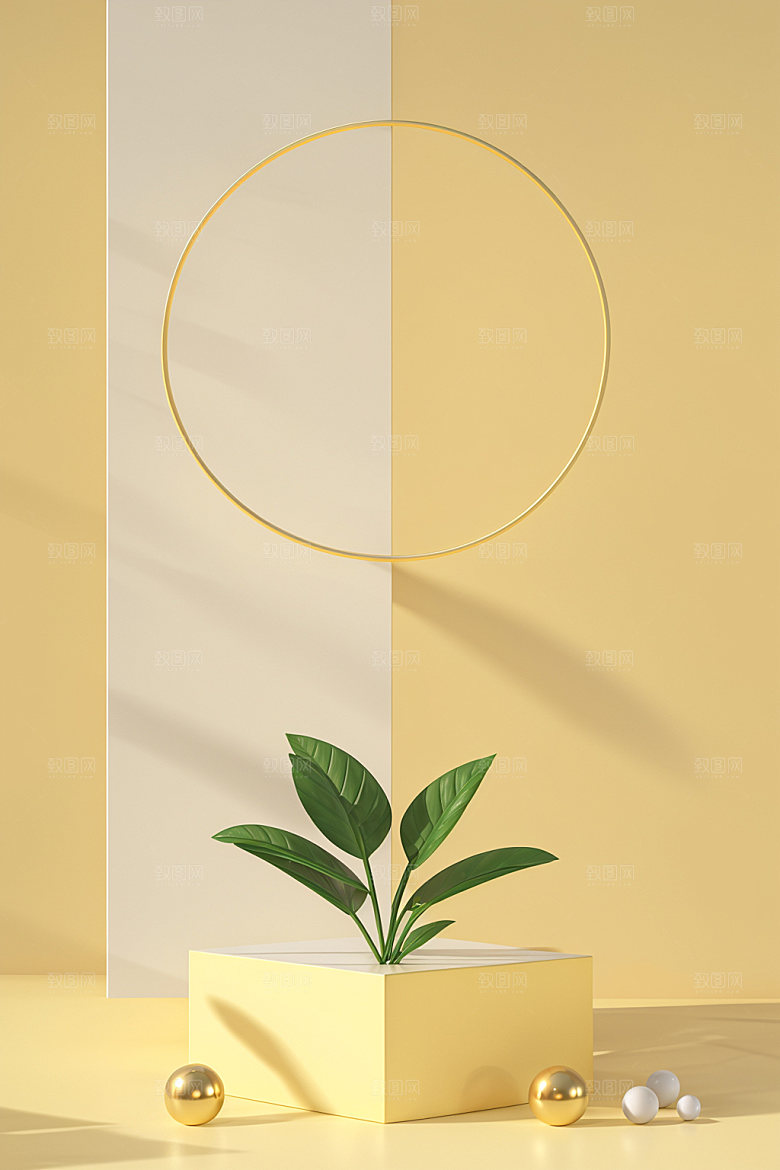 夏日清新高端清爽电商背景