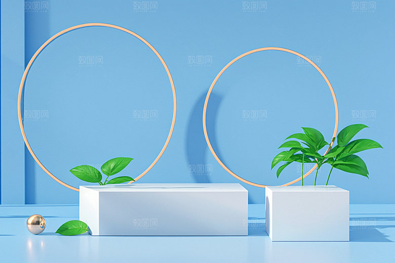 夏日清新简洁明亮电商背景