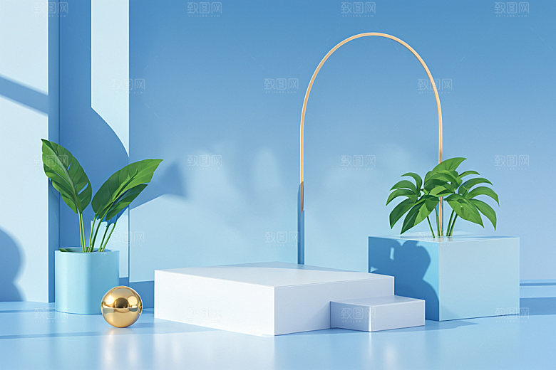 夏日清新高端INS风电商背景