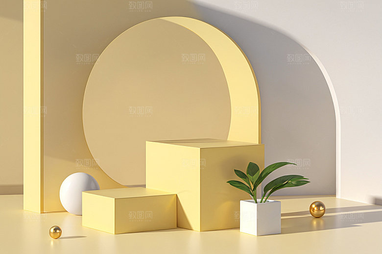 夏日清新简洁化妆品电商背景