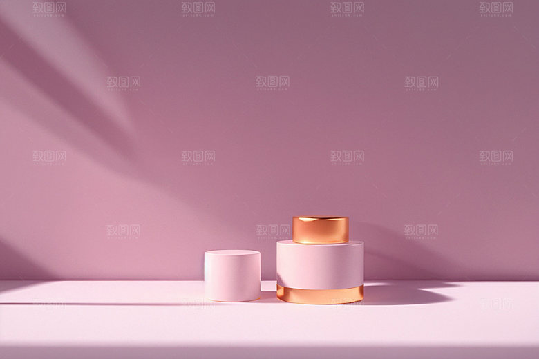 夏日清新简洁化妆品电商背景