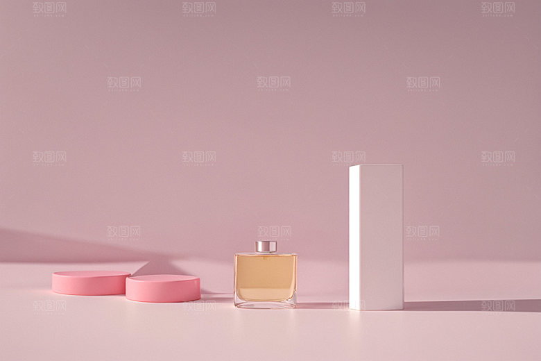 夏日清新清爽展台电商背景