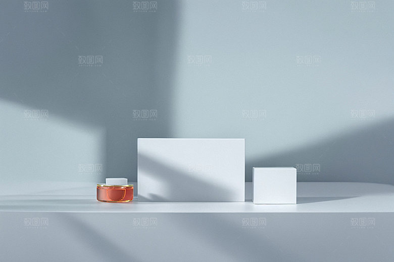 夏日清新化妆品INS风电商背景
