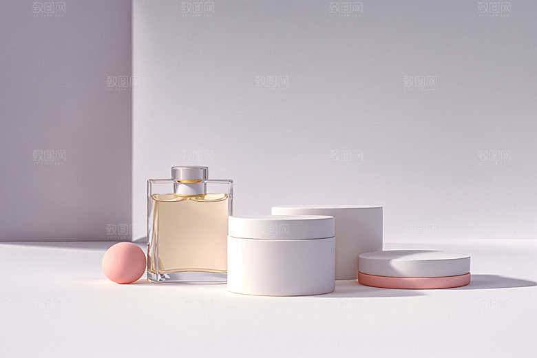 夏日清新产品INS风电商背景