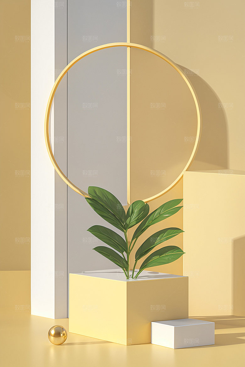 夏日清新产品化妆品电商背景
