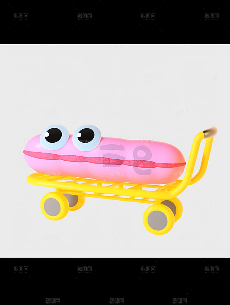膨胀风电商立体3D元素