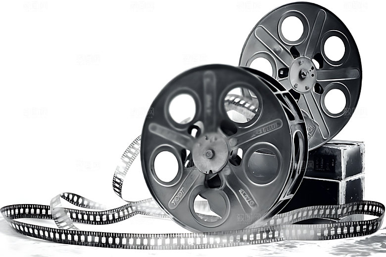 电影放映电影胶卷胶卷带摄影图