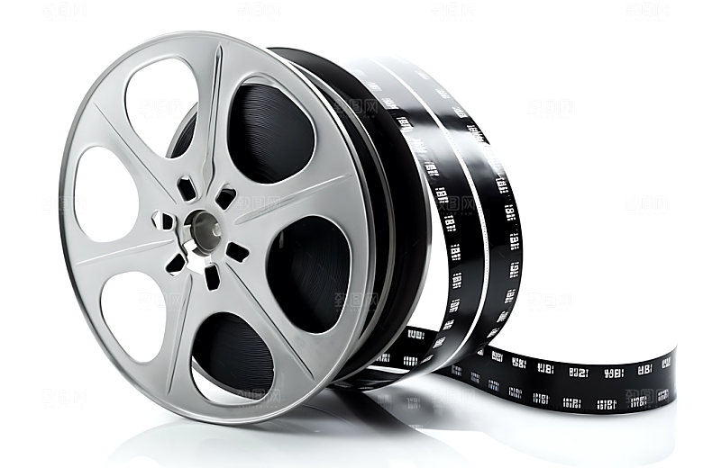电影放映电影胶卷胶卷带摄影图
