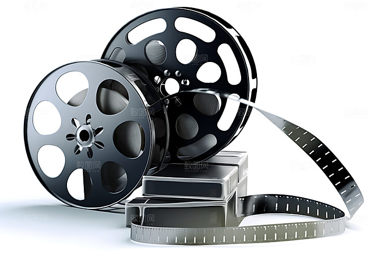电影放映电影胶片影视摄影图