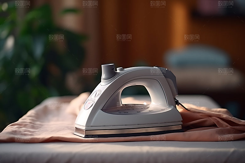 电熨斗衣物整理模型效果图