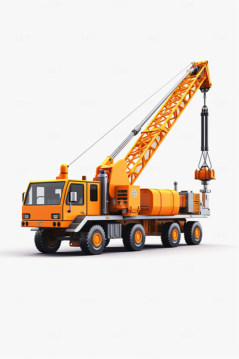 吊车立体建设模型