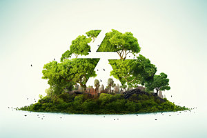 环保创意保护地球素材