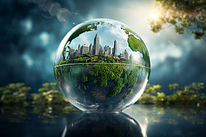 环保保护地球再生能源素材