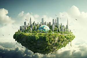 环保清洁能源保护地球素材