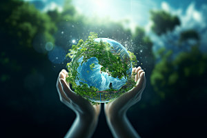 环保可持续保护地球素材