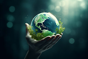 环保保护地球绿色素材