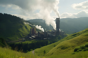 地热发电厂能源火力发电工业基地