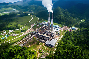 地热发电厂工厂能源工业基地