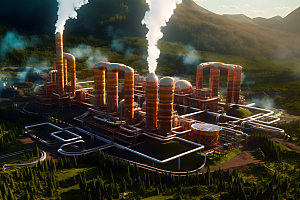 地热发电厂火力发电煤炭工业基地