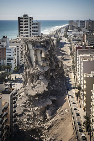 地震地裂高清摄影图