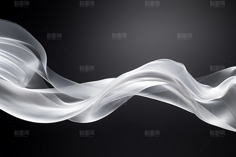 动感飘带动态波纹背景图