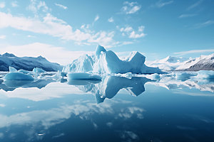 冬季冰川寒冰冰冻摄影图