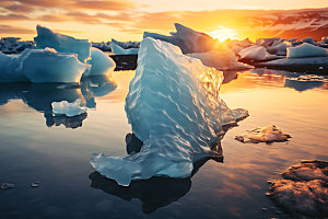 冬季冰川极地高清摄影图