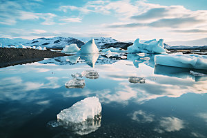冬季冰川南极北极高清摄影图