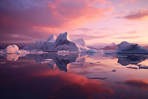 冬季冰川寒冰高清摄影图