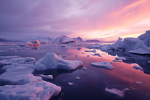 冬季冰川冰山寒冰摄影图