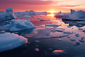 冬季冰川南极北极极地摄影图