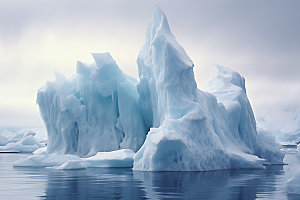 冬季冰川南极北极风光摄影图