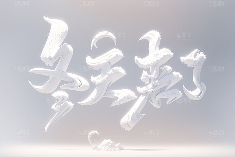 冬天来了矢量元素冬季恋歌模型