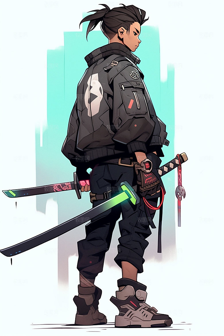 动漫人物高清卡通插画