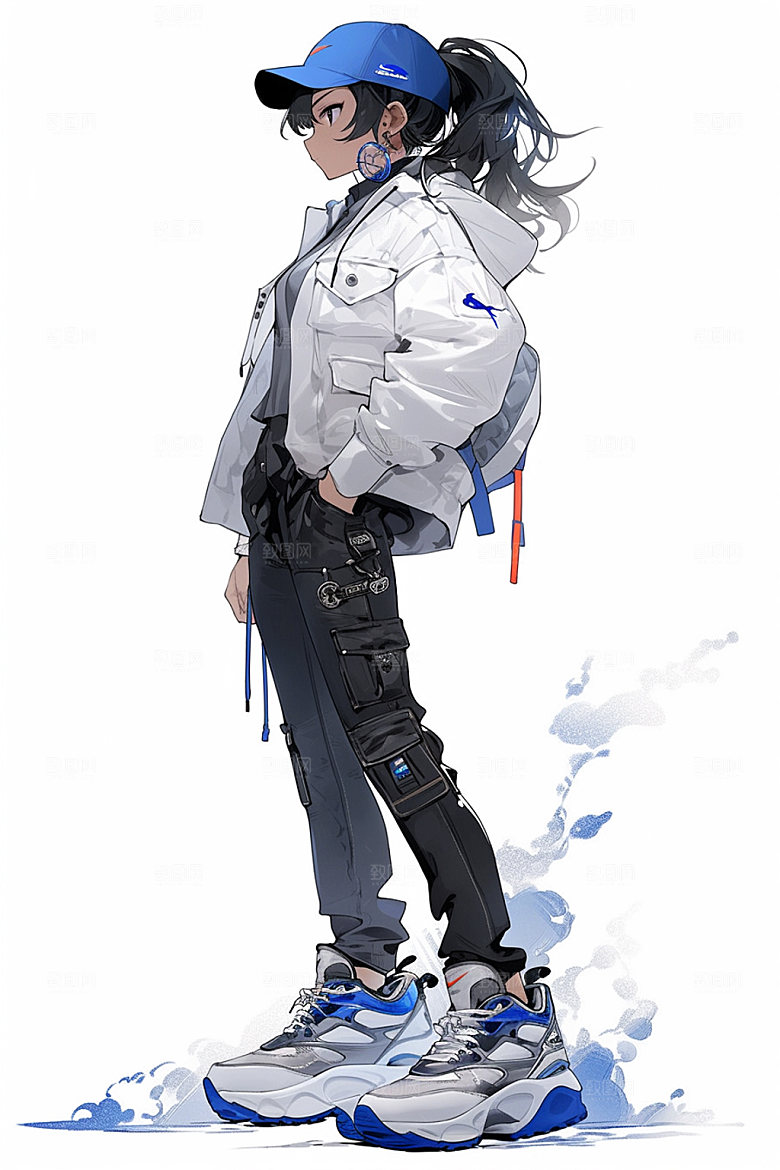 动漫人物高清炫酷插画