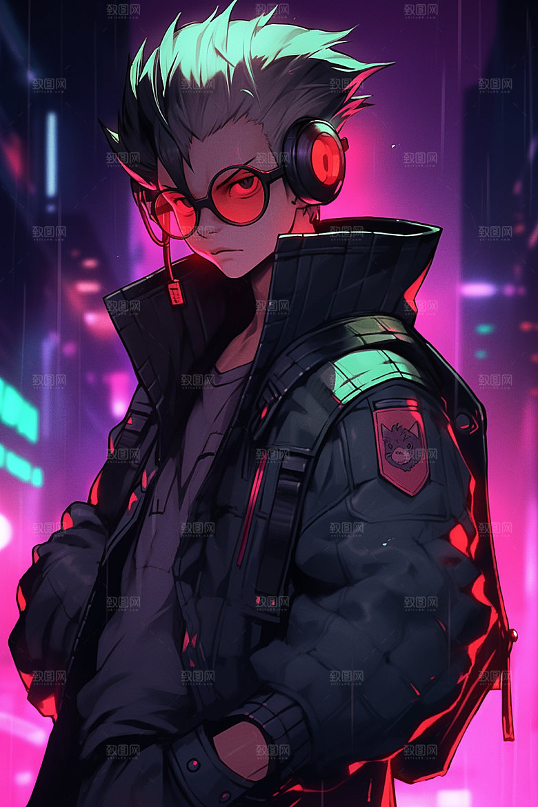 动漫人物帅气高清插画
