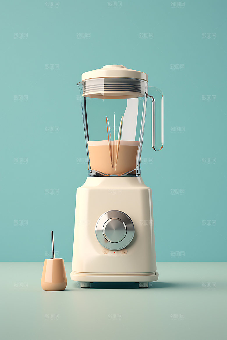 豆浆机产品模型效果图
