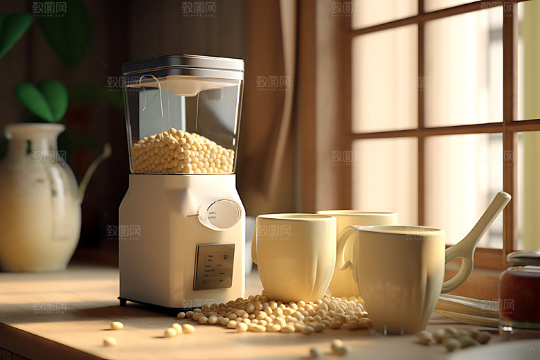 豆浆机产品厨房电器效果图