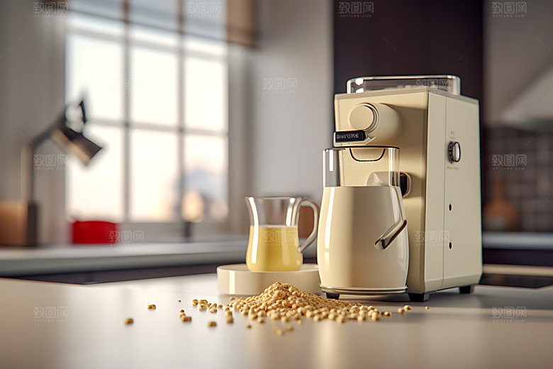 豆浆机质感料理机效果图