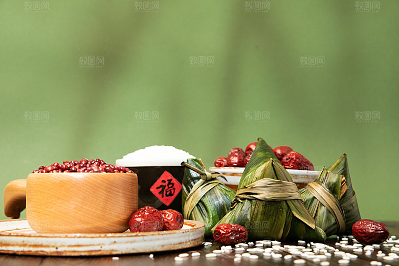 端午粽子传统文化创意摄影图