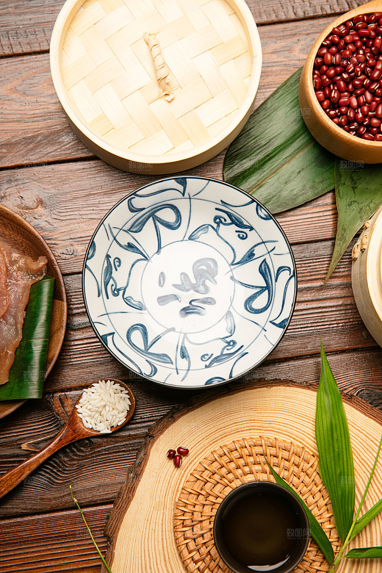 粽子节日美食端午节摄影图